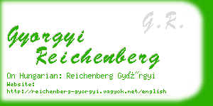 gyorgyi reichenberg business card